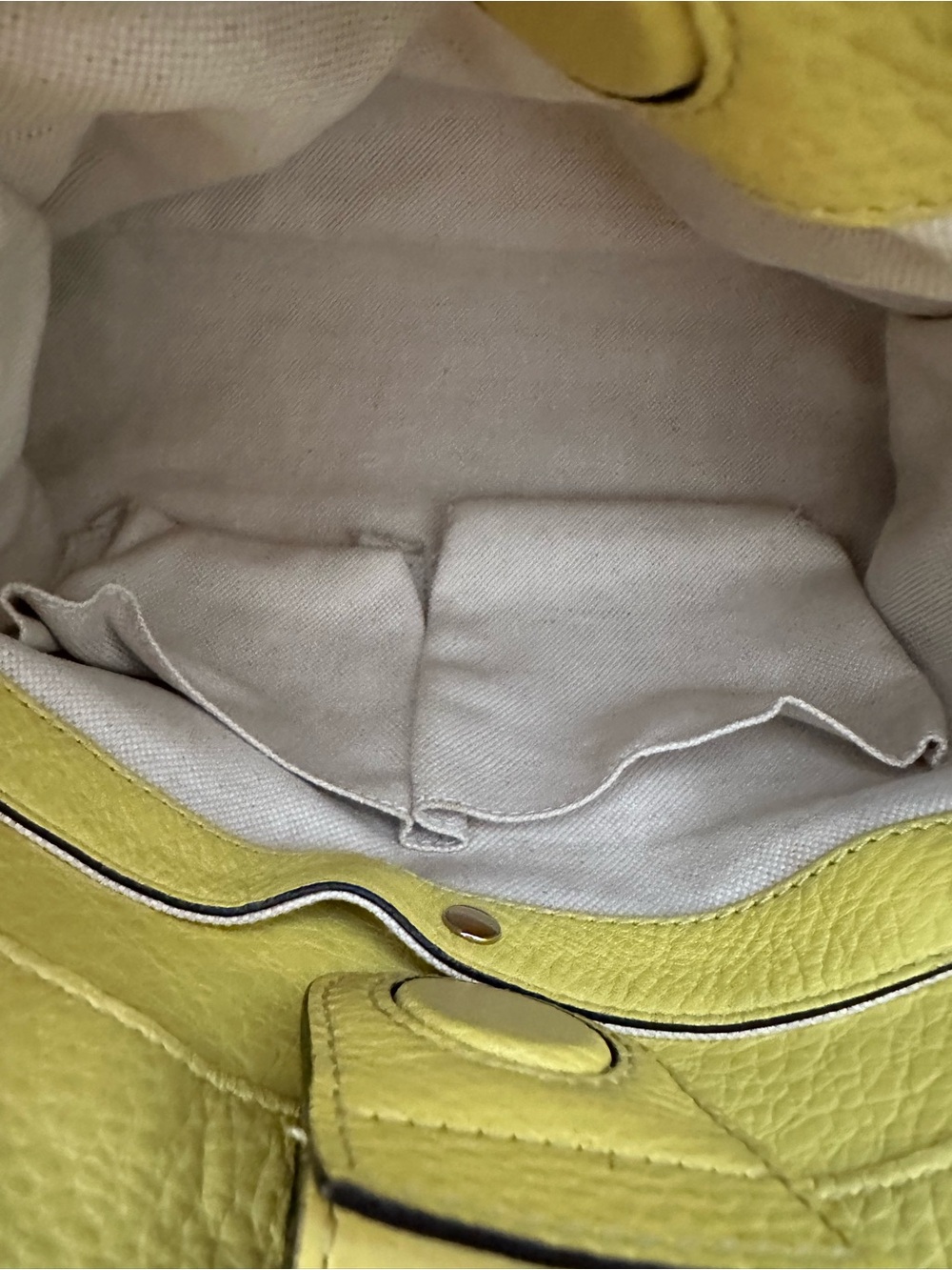 Gucci Yellow Leather Satchel Bamboo Handles Vintage w/ shoulder/cross strap - Picture 12 of 15